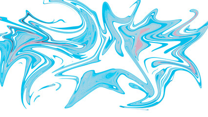 Abstract background with waves. Mixed paint