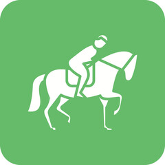 Equestrian Line Color Icon