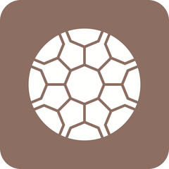 Fototapeta premium Football Line Color Icon