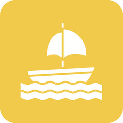 Sailing Line Color Icon