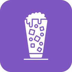 Milkshake Line Color Icon