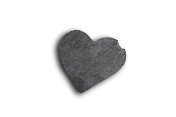 Herz aus Granit freigestellt
