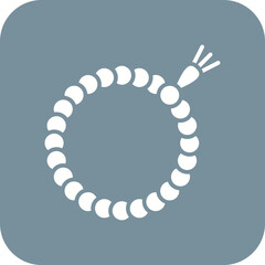 Obraz premium Praying Beads Line Color Icon
