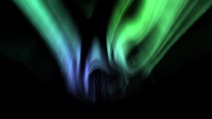 Celestial Dance Enchanting Aurora Green and Purple Loop Animation