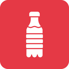 Fototapeta premium Water Bottle Line Color Icon