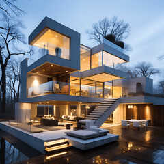 Casas estilo moderno