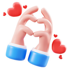 love hand gesture 3d illustration