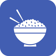 Rice Line Color Icon