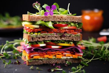 Vibrant Vegan Sandwich