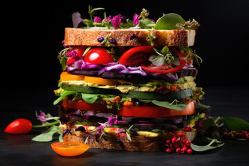 Vibrant Vegan Sandwich