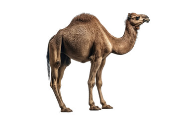 Camel isolated on transparent background. Concept of animals.