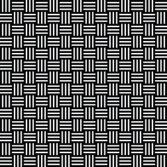 Black and white Repeating Geometric Seamless Stripes Squares Sankorushi Ajiro Pattern, Group of lines