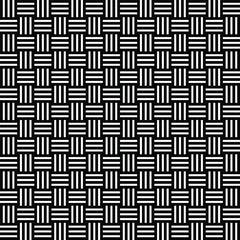 Black and white Repeating Geometric Seamless Stripes Squares Sankorushi Ajiro Pattern, Group of lines