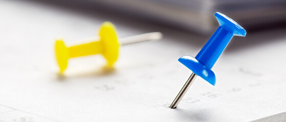 Important date and calendar appointment. pin on calendar.