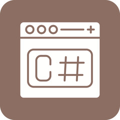 C Sharp Line Color Icon