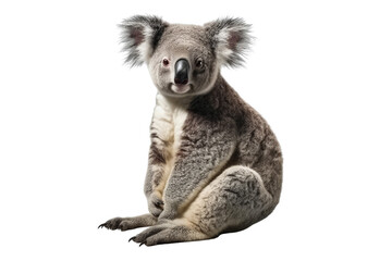 koala isolated on transparent background. Concept of animals.