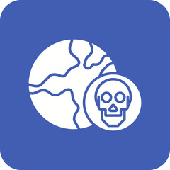 Earth Danger Line Color Icon