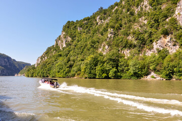 river Danube in the mountains