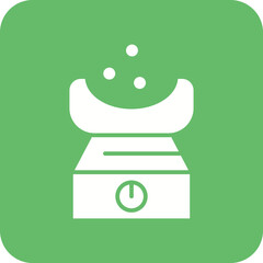 Face Steam Line Color Icon