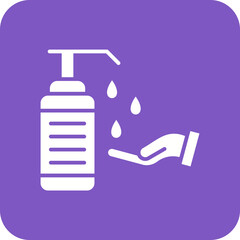 Hand Gel Line Color Icon