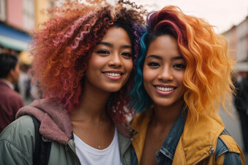 Obraz premium portrait of two women