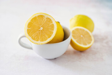 Lemons in a cup