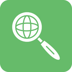Global Search Line Color Icon
