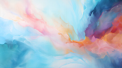 Fototapeta na wymiar abstract watercolor background,Ethereal Watercolor Abstraction,Serene Aquatic Brushstrokes