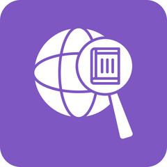 Global Search Line Color Icon