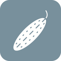 Cucumber Line Color Icon
