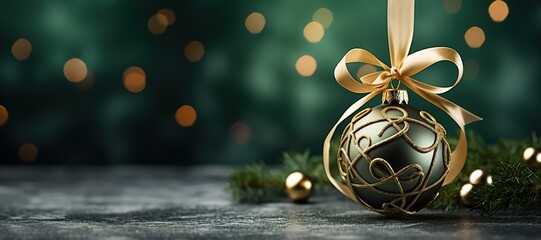 Generative AI, Christmas and new year balls on blurred background, holidays concept, festive winter season background..