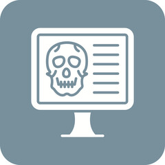 Computer Hacked Line Color Icon