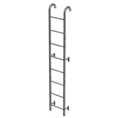 3D rendering illustration of an industrial ladder