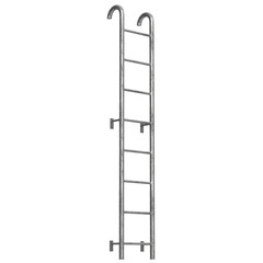 3D rendering illustration of an industrial ladder