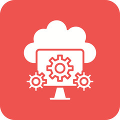 Cloud Computing Line Color Icon
