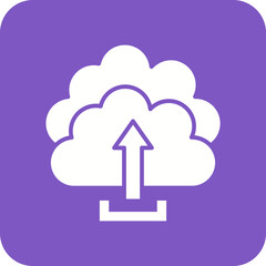 Cloud Upload Line Color Icon