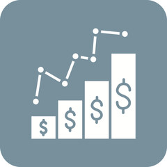 Analytics Line Color Icon