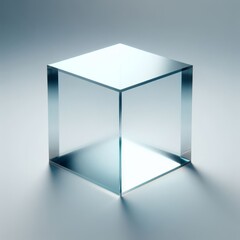 glass 3d cube