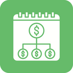 Investment Time Line Color Icon