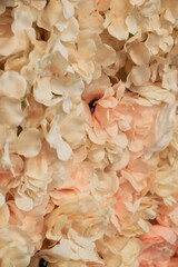 Closeup of white roses