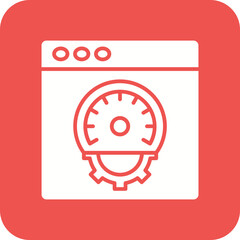 Fototapeta premium Performance Line Color Icon