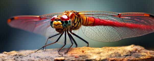 Close up of a dragonfly