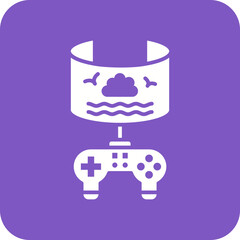 Vr Gaming Line Color Icon