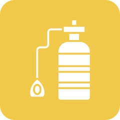 Oxygen Tank Line Color Icon