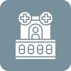 Pharmacy Line Color Icon
