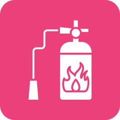 Fire Extinguisher Line Color Icon