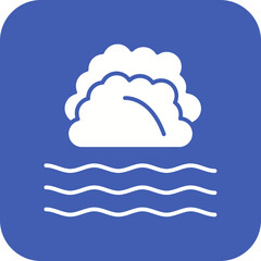 Foggy Line Color Icon