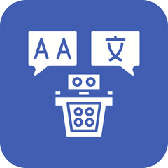 Translator Line Color Icon