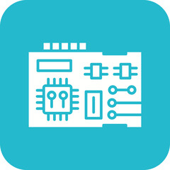 Circuit Line Color Icon