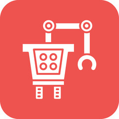 Autonomous Robotics Line Color Icon